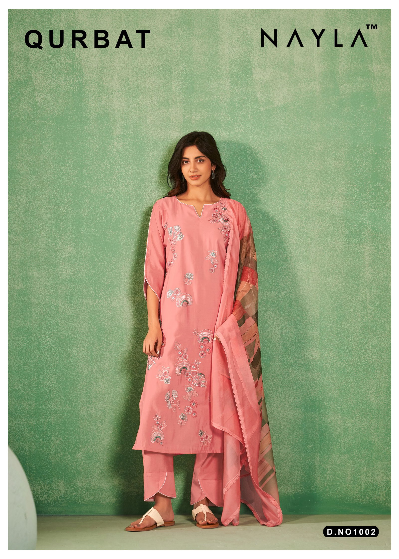 Qurbat 1002 By Nayla Viscose Silk Designer Kurti With Bottom Dupatta Wholesale Online